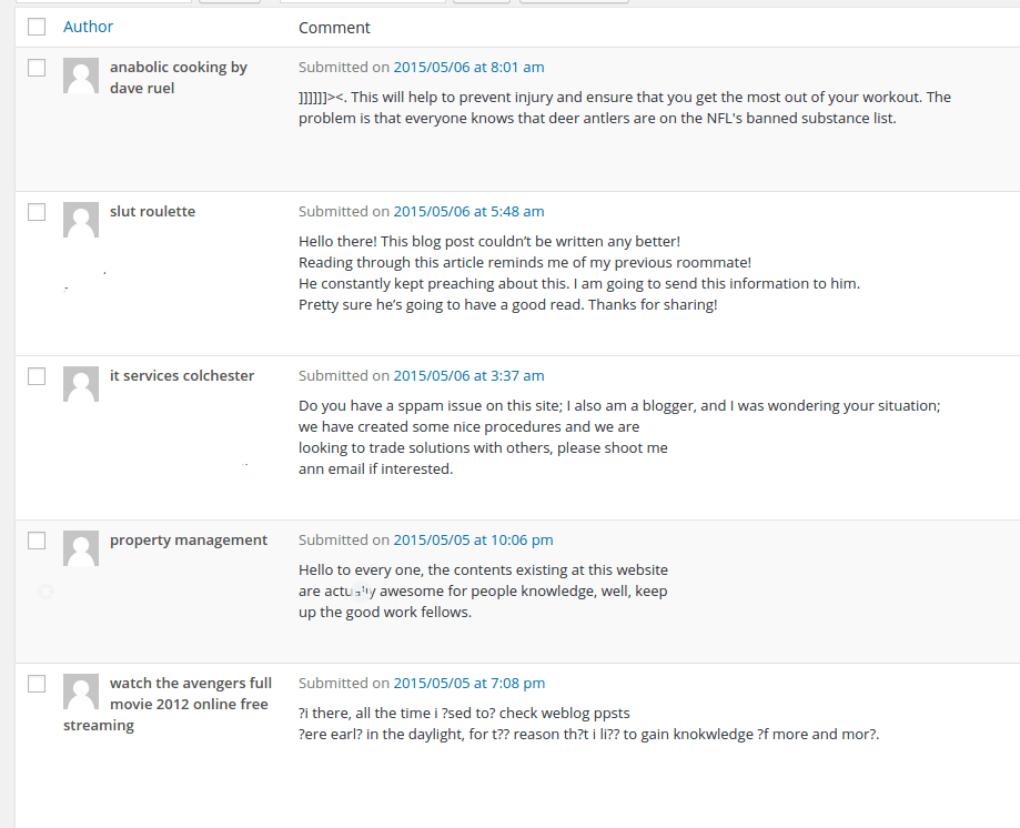 Spam, Spam and More Spam