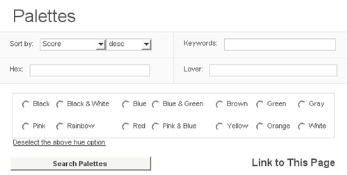 Colour Palette Search