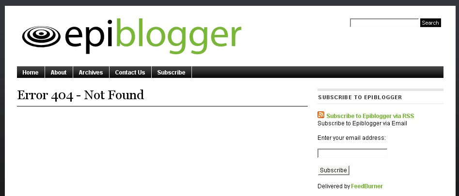 epiblogger-before.gif 404 Dead End - found at: http://www.sxc.hu/photo/507614