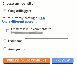new blogger comment form