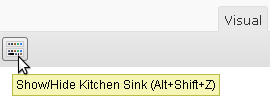 WordPress - Show/Hide Kitchen Sink WordPress - Show/Hide Kitchen Sink